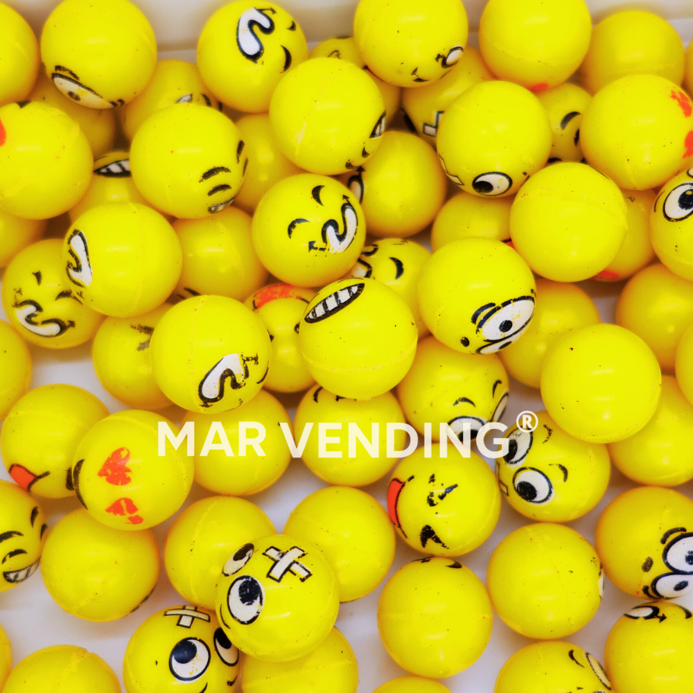 Juguetes - Pelotas Emoji Amarillas 27 mm
